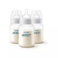 Philips AVENT Бутылочки полипропиленовые Classic+ SCF563/37 260 мл, 3 шт., с 1 месяцев