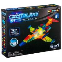 Конструктор Crystaland Lighted Brix 86896 Самолет 6 в1