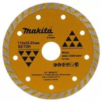 Диск алмазный Makita Standard сплошной ф115х22.2320мм, дсухого реза, дстр материалов