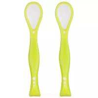 Набор ложек Happy Baby Flexible spoons lime