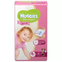 Huggies подгузники Ultra Comfort для девочек 4+ (10-16 кг) 17 шт