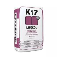 Клей для плитки LITOKOL K17 25КГ серый