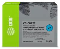 Картридж струйный Cactus CS-C8727 27 черный 20мл для HP DJ 33203325342034253520