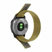 Нейлоновый ремешок NylonFit 22 мм Garmin Fenix, Quatix 5, MARQ, Forerunner, instinct, Epix Gen 2, 250 мм (песочный хаки)