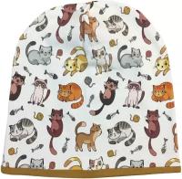 шапка ANRU Шапочка с котиками разных пород