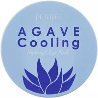 Petitfee Охлаждающие гидрогелевые патчи для век с экстрактом агавы Agave cooling hydrogel eye patch 84 г (60 шт.)