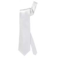 Белый сатиновый галстук