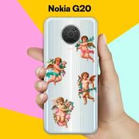 Силиконовый чехол на Nokia G20 Ангелочки / для Нокия Джи20