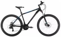 Велосипед Stark Hunter 27.2 HD (2022) 16" черный/голубой