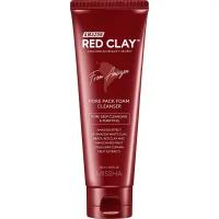 Пенка для умывания и очищения пор с амазонской глиной MISSHA Amazon Red Clay Pore pack Foam Cleanser, 120 мл