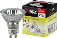 Лампочка галогенная ЭРА GU10-JCDR (MR16)-35W-230V GU10 35Вт софит теплый белый свет арт. C0027385 (1 шт.)