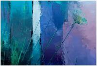 Фотообои на стену HARMONY Decor HDS-138 Живопись Сине-фиолетовое поле, 200 х 135 см, флизеиновые