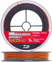 Шнур плетеный для рыбалки Daiwa UVF Tana Sensor Bright Neo +Si2 #5,0 0,370мм 200м (5color)