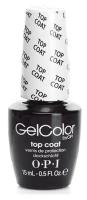 OPI GelColor Top Coat, Верхнее покрытие гель-лак, 15 мл