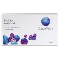 Мультифокальные линзы CooperVision Biofinity multifocal (3 линзы) Аддидация +1.00D -4.25 R 8.6, ежемесячные, прозрачные