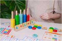 Сортер Логика и счет для малышей деревянный Монтессори развивающие игрушки для детей
