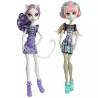 Набор кукол Monster High Монстрочат Рошель Гойл и Катрин де Мяу, 26 см, CBX57