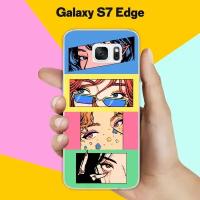 Силиконовый чехол на Samsung Galaxy S7 Edge 4 кадра / для Самсунг Галакси С7 Едж