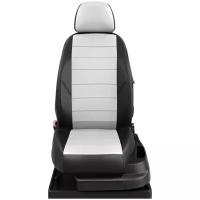 Авточехлы для Nissan Terrano 3 с 2014-2016 джип Задняя спинка 40 на 60, сиденье единое, 5-подголовников. ( БЕЗ AIR-Bag перед сиденья) (Ниссан Террано). NI19-1503-EC03