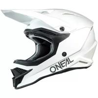 Шлем кроссовый ONEAL 3Series SOLID, белый, размер L