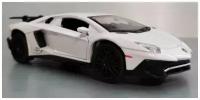 Машинка Lamborghini Aventador Ламборгини металлическая белая 1:32