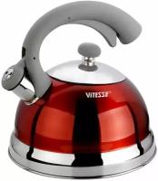 Чайник VITESSE VS-1116 обьем 2.5л красный со свистком