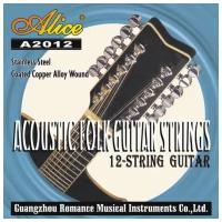 Струны для 12-струнной гитары медь, Alice A2012