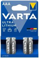 Элемент питания Varta Ultra Lithium LR03 AAA бл 4