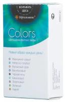 Цветные контактные линзы Офтальмикс Color Aqua(васильковый) R8.6 -3.5D (2шт.)