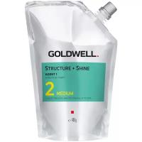 Goldwell Смягчающий крем Structure + Shine Agent 1 Medium 2 для окрашенных волос или волос с мелированием (до 30%), 400 мл