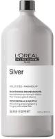 Шампунь LOREAL PROFESSIONNEL Silver для нейтрализации желтизны осветленных и седых волос, 1500 мл