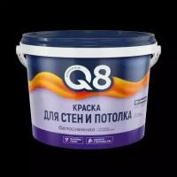 Краска акриловая матовая для стен и потолка FORMULA Q8 5кг белоснежный