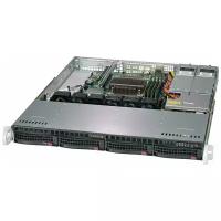 Сервер Supermicro SuperServer 5019C-MR без процессора/без ОЗУ/без накопителей/количество отсеков 3.5" hot swap: 4/400 Вт/LAN 1 Гбит/c