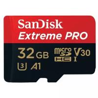 Карта памяти SanDisk Extreme Pro microSDXC Class 10 UHS Class 3 V30 A1 100MB/s + SD adapter