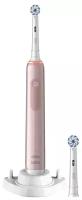 Электрическая зубная щетка Oral-B Pro 3 3400N, розовый