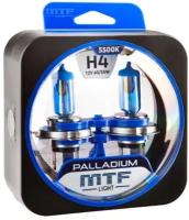 Галогенные автолампы MTF Light серия PALLADIUM H4, 12V, 60/55W, комплект 2 лампы