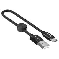 Кабель Hoco X35 Premium, USB - USB Type-C, 0.25 м, черный