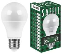 Saffit ЛОН А60 E27 20W(1900Lm) 4000K 4K матовая 112x60 SBA6020 55014