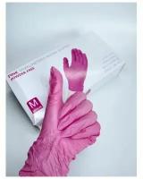 Перчатки Powder Free M розовые