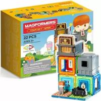 Магнитный конструктор MAGFORMERS 717009 Town Set - Bank