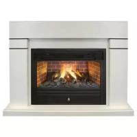 Электрический электрический камин RealFlame Lindelse 26 + Novara 26 3D 2 кВт 123 см 100 см 39.5 см белый 45 м³ 25 м²