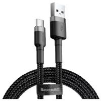 Дата-кабель Baseus CATKLF-AG1, USB To Type-C, 0.5м, черно-серый