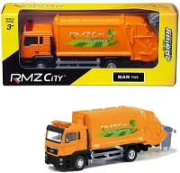 Машина металлический RMZ City 1:64 Мусоровоз MAN, без механизмов, 144026