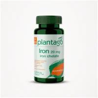 Plantago Iron 20 mg Chelate (95 мг/капсула), Железо 20 мг / Плантаго