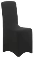 Чехол свадебный на стул, чёрный, размер 100х40см