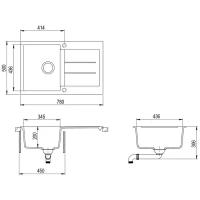 Кухонная мойка Aquasanita Tesa SQT101AW (argent 220)