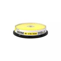 Диск DVD-R Mirex 4,7GB 16X Cake box 10 шт