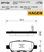 Колодки Задние Nissan Qashqai Gp1184 Sangsin brake арт. GP1184