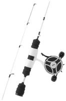 13 FISHING Комбо набор 13 Fishing V3 FreeFall Ghost 27" Medium Light Left Hand (Flat Tip and Evolve Reel Wraps)