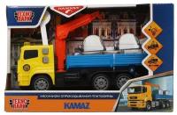 Модель KAMCRN-17PLCN-YEBU KAMAZ манипулятор 17 см, инерц, желтый Технопарк в коробке